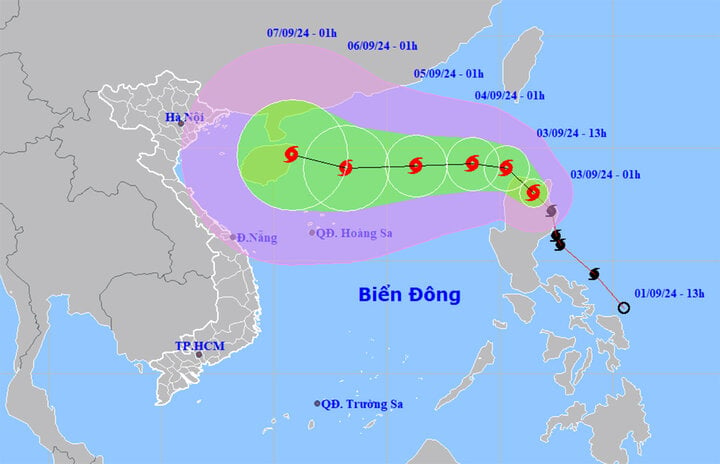 Hôm nay, Biển Đông đón bão số 3, gió có thể giật cấp 16- Ảnh 1.