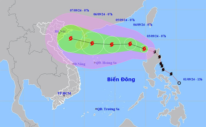 Bão số 3 giật cấp 11 đi vào Biển Đông- Ảnh 1.