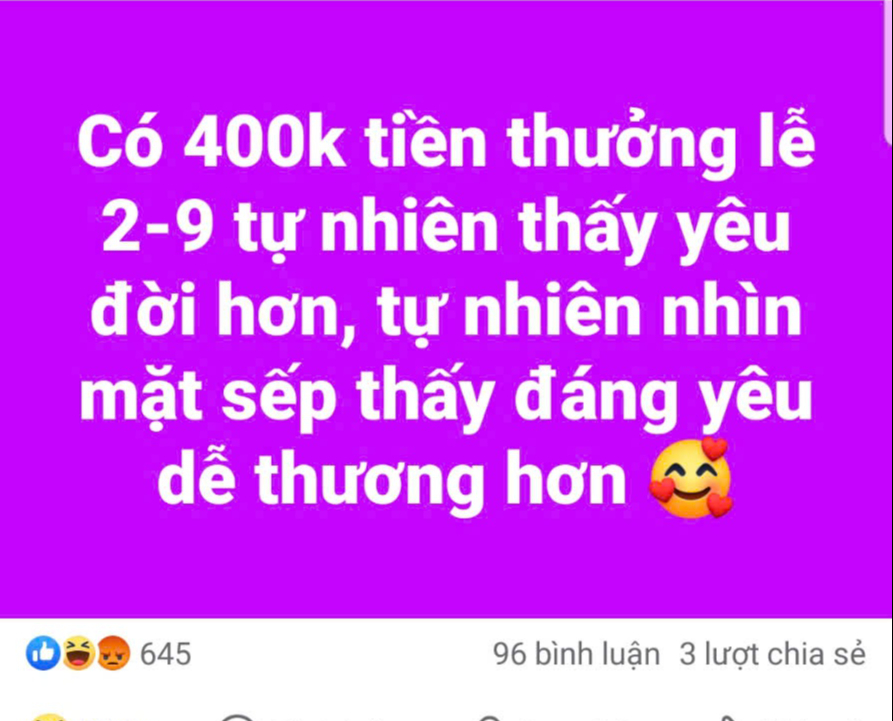 Được thưởng lễ 400.000 đồng/người, 42.000 công nhân rất phấn khởi- Ảnh 3.