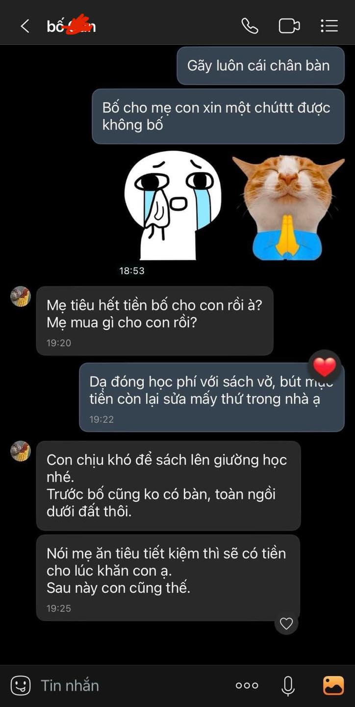 Đoạn chat của người chồng đã ly hôn với con gái khiến vợ uất ức: Có những người không xứng được gọi là bố!- Ảnh 1.