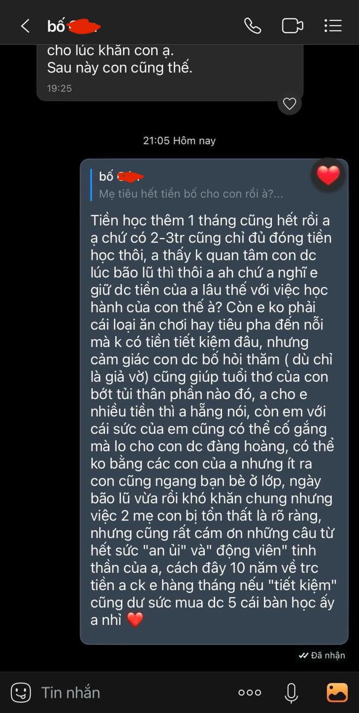 Đoạn chat của người chồng đã ly hôn với con gái khiến vợ uất ức: Có những người không xứng được gọi là bố!- Ảnh 2.