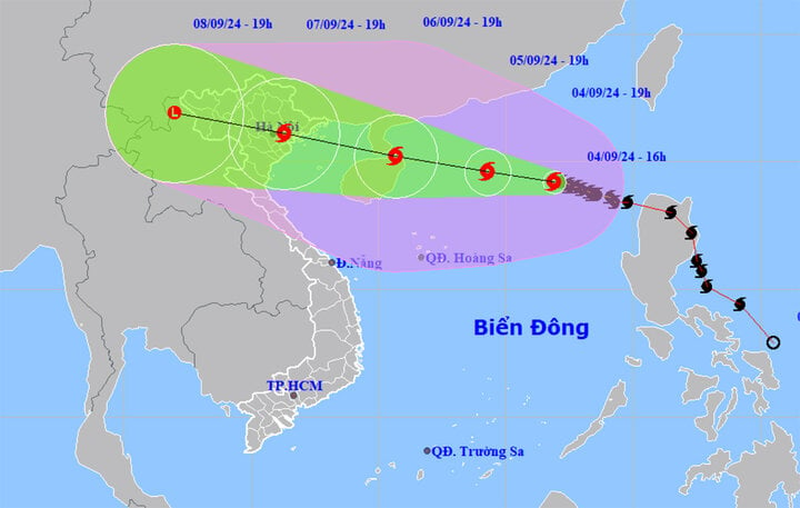 Bão số 3 tăng cấp nhanh, giật cấp 17 tiến vào vịnh Bắc Bộ- Ảnh 1.