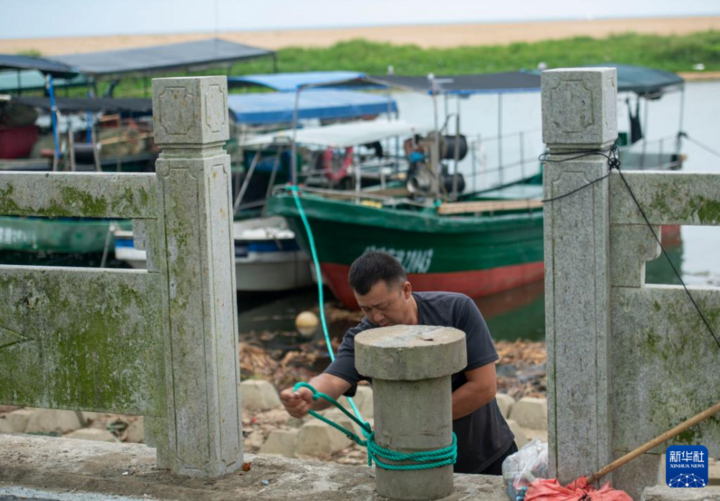 Chống siêu bão Yagi: Dân Trung Quốc đắp bao cát, ra sức ngăn 'những kẻ săn bão'- Ảnh 4.