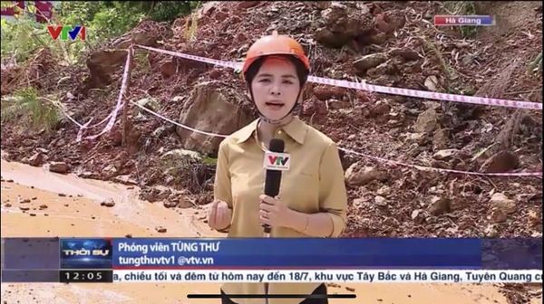 Chân dung nữ phóng viên VTV bám trụ ở đảo Cô Tô, dũng cảm tác nghiệp giữa bão Yagi- Ảnh 7.