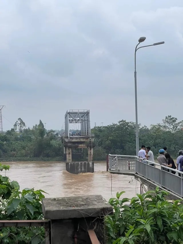 Sự thật thông tin xe ô tô rơi xuống cầu Phong Châu, trôi 10km, cứu được 4 người vào bờ an toàn - Ảnh 2.