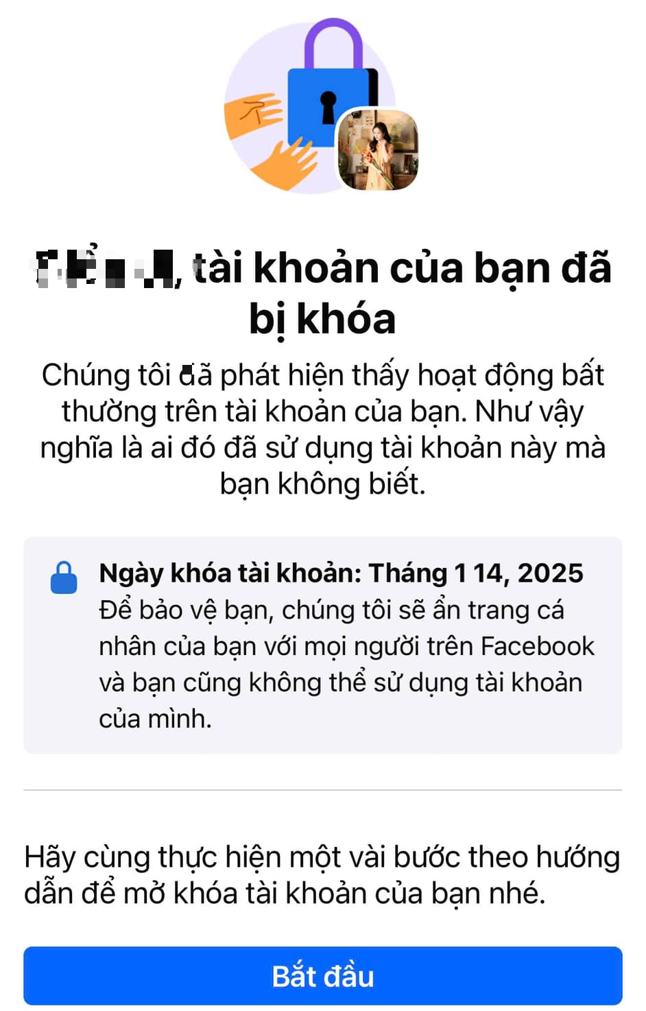 Vì sao tài khoản Facebook đột ngột bị khóa? - Ảnh 1.