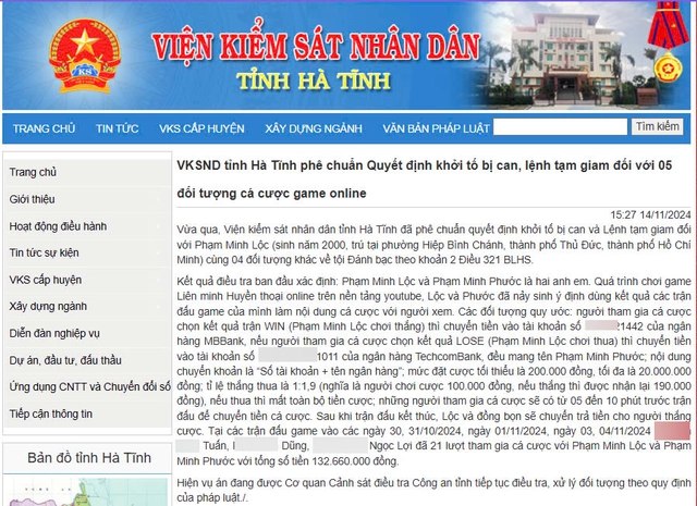 Cựu tuyển thủ Zeros chính thức bị khởi tố vì tội đánh bạc- Ảnh 1.