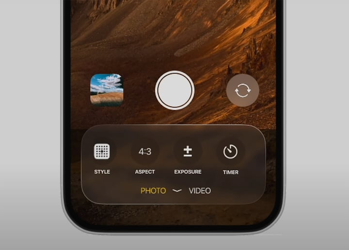 IOS 19 cải tiến giao diện camera lấy cảm hứng từ visionOS - Ảnh 2.
