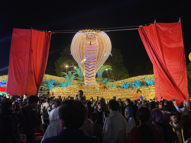 Tỉ muội hổ mang chúa dát vàng tại đường hoa Xuân Ất Tỵ gây ấn tượng mạnh - Ảnh 9.