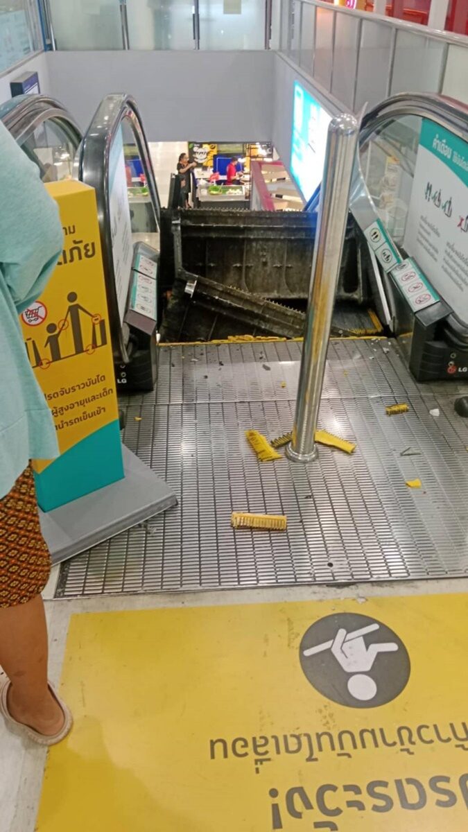 Thang cuốn hỏng tại trung tâm thương mại Bangkok gây hoảng hốt - Ảnh 3.