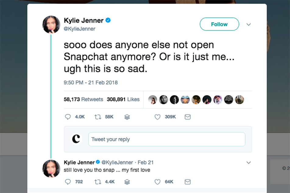 Snapchat và cú ngã ngựa từ dòng tweet của Kylie Jenner - Ảnh 3.