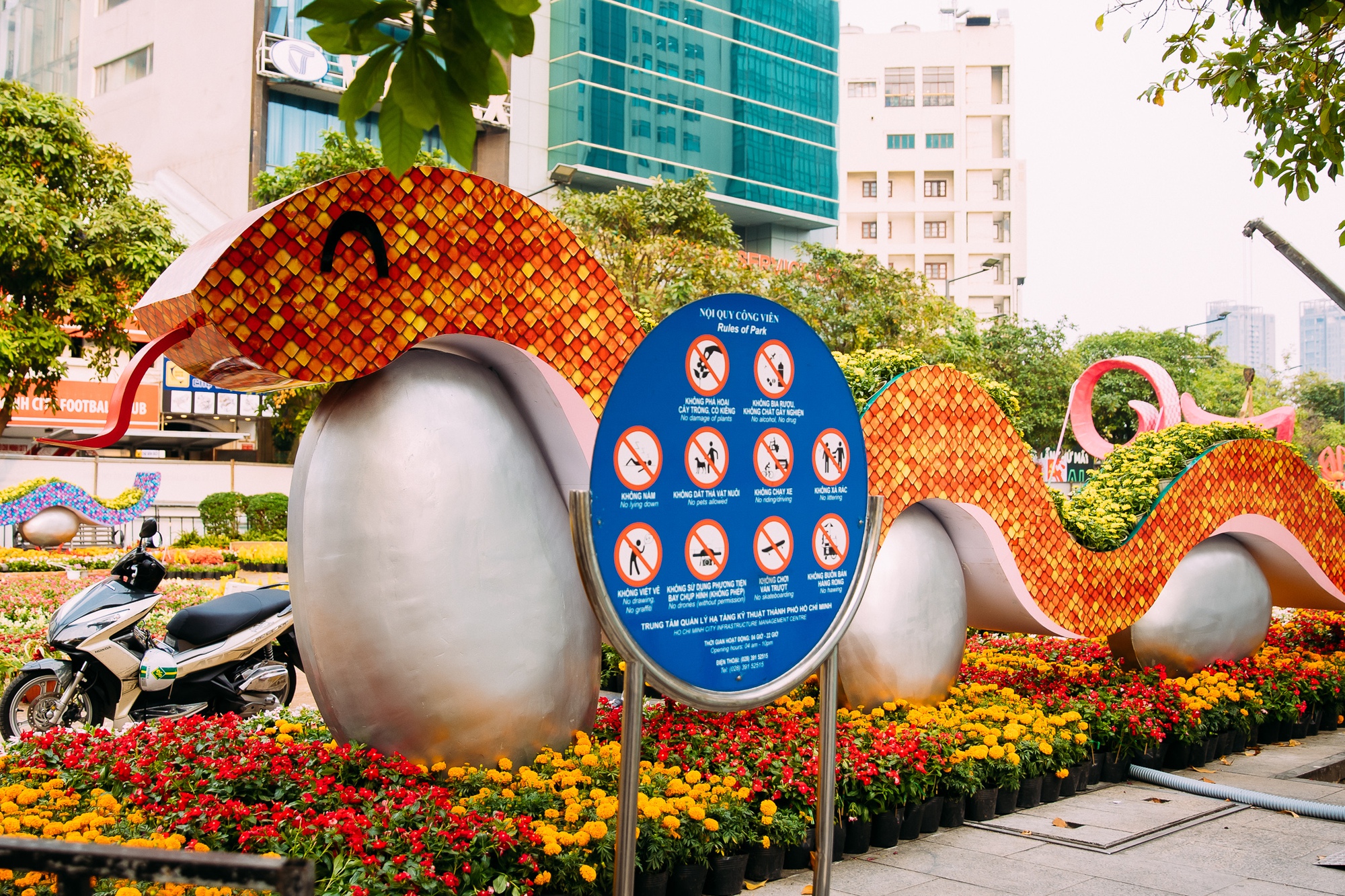 Xôn xao linh vật rắn "trùm cuối" tại TP.HCM, nhiều người thốt lên: "Hoa hậu" đây rồi! - Ảnh 7. Xôn xao linh vật rắn "trùm cuối" tại TP.HCM, nhiều người thốt lên: "Hoa hậu" đây rồi! - Ảnh 7.