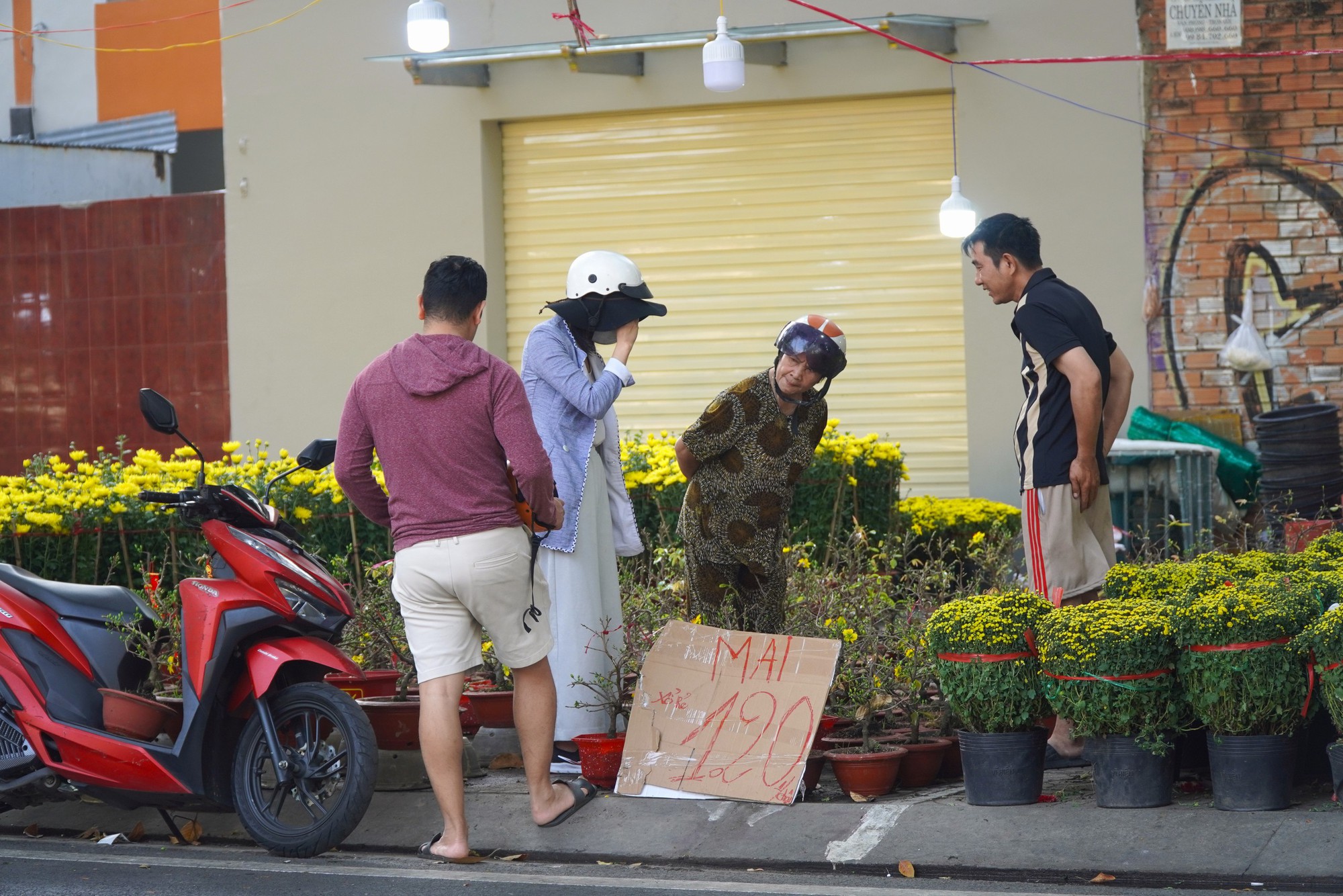 Hoa Tết ở TP HCM ế ẩm, đồng loạt giảm giá vẫn vắng người mua- Ảnh 5. Hoa Tết ở TP HCM ế ẩm, đồng loạt giảm giá vẫn vắng người mua- Ảnh 5.