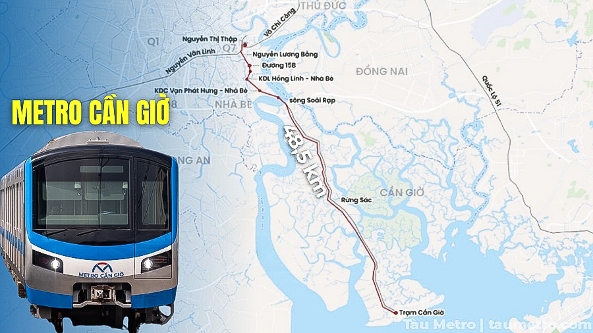 Toàn cảnh khu vực sẽ được Vingroup đầu tư gần 3 tỷ USD làm metro, nối trung tâm TP.HCM với siêu dự án lấn biển lớn nhất Việt Nam- Ảnh 2.