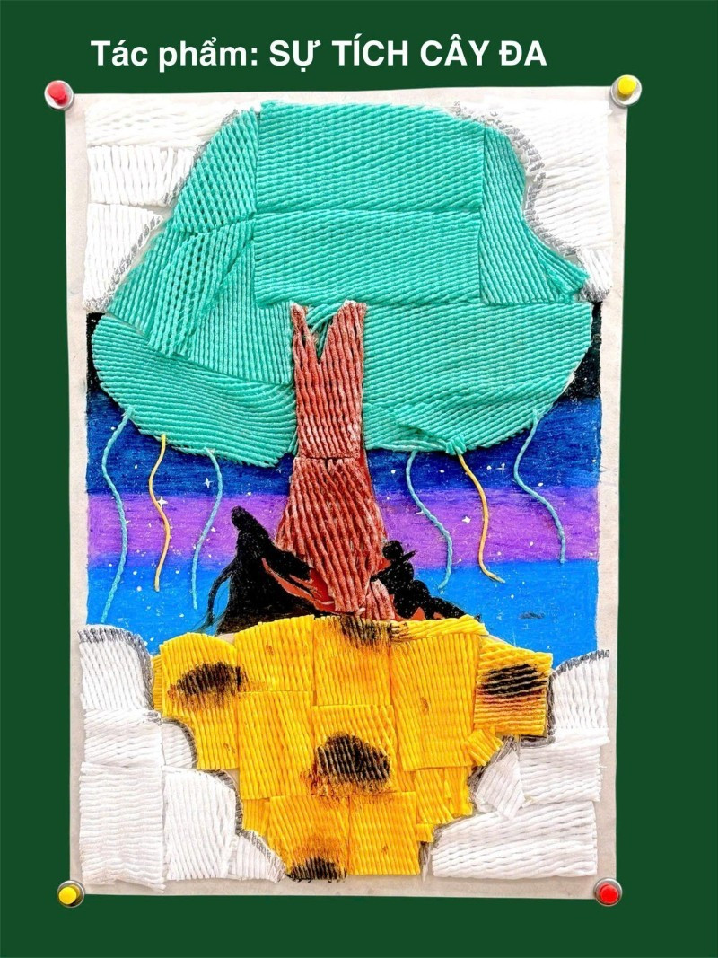 Vỏ xốp bọc trái cây thành tác phẩm ý nghĩa trước thềm Trung thu- Ảnh 9.