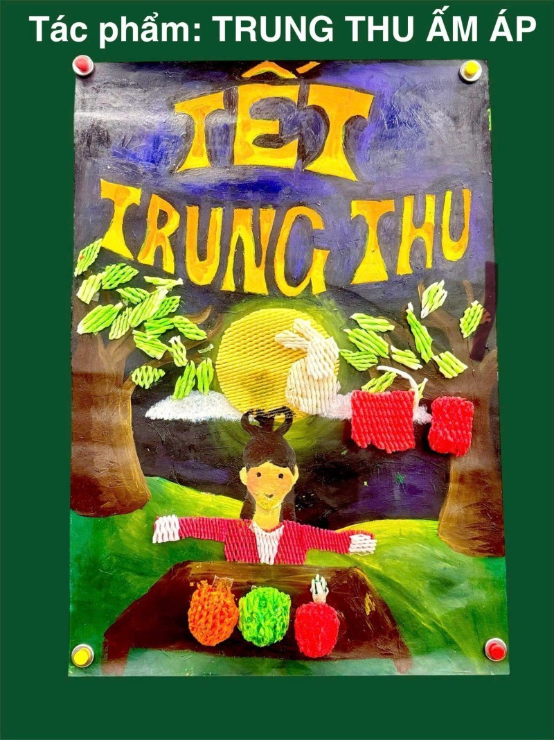 Vỏ xốp bọc trái cây thành tác phẩm ý nghĩa trước thềm Trung thu- Ảnh 11.