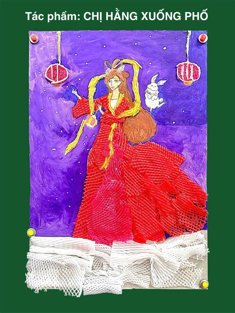 Vỏ xốp bọc trái cây thành tác phẩm ý nghĩa trước thềm Trung thu- Ảnh 12.