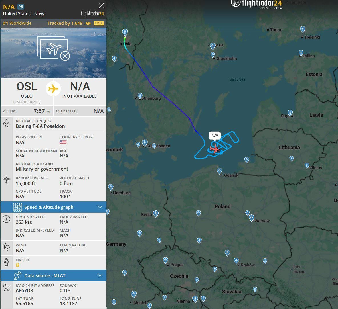Sát thủ săn ngầm P-8 Poseidon của Mỹ xuất hiện gần biên giới Nga- Ảnh 1.