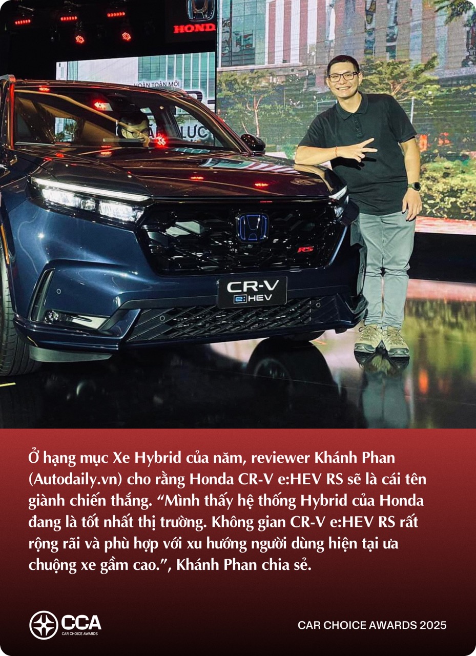 KOL trẻ ngành xe dự đoán xe thắng giải Car Choice Awards 2025: Có lựa chọn không theo số đông- Ảnh 7. KOL trẻ ngành xe dự đoán xe thắng giải Car Choice Awards 2025: Có lựa chọn không theo số đông- Ảnh 7.