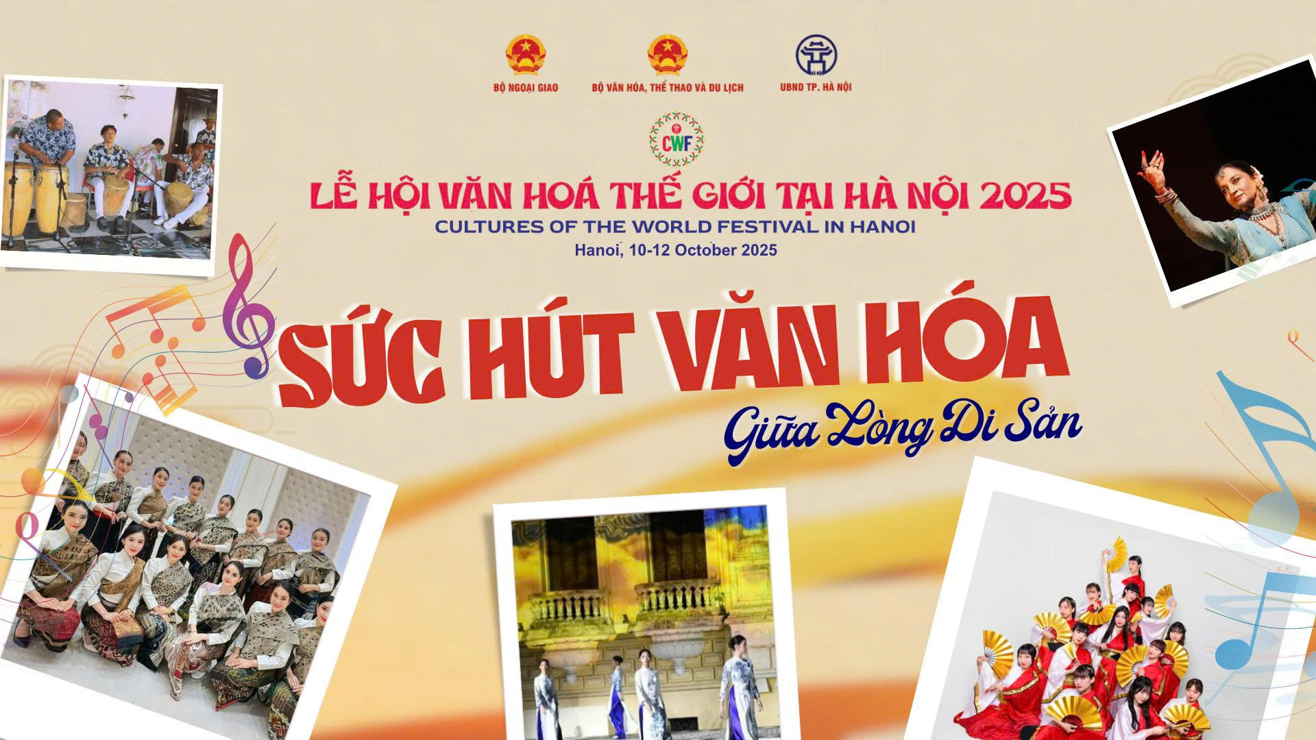 Lễ hội Văn hoá Thế giới 2025 tại Hà Nội: Kết nối năm châu, hướng về vùng lũ- Ảnh 1. Lễ hội Văn hoá Thế giới 2025 tại Hà Nội: Kết nối năm châu, hướng về vùng lũ- Ảnh 1.