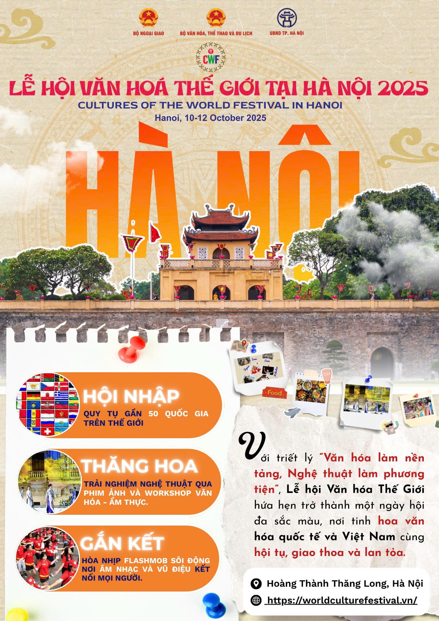 Lễ hội Văn hoá Thế giới 2025 tại Hà Nội: Kết nối năm châu, hướng về vùng lũ- Ảnh 4. Lễ hội Văn hoá Thế giới 2025 tại Hà Nội: Kết nối năm châu, hướng về vùng lũ- Ảnh 4.