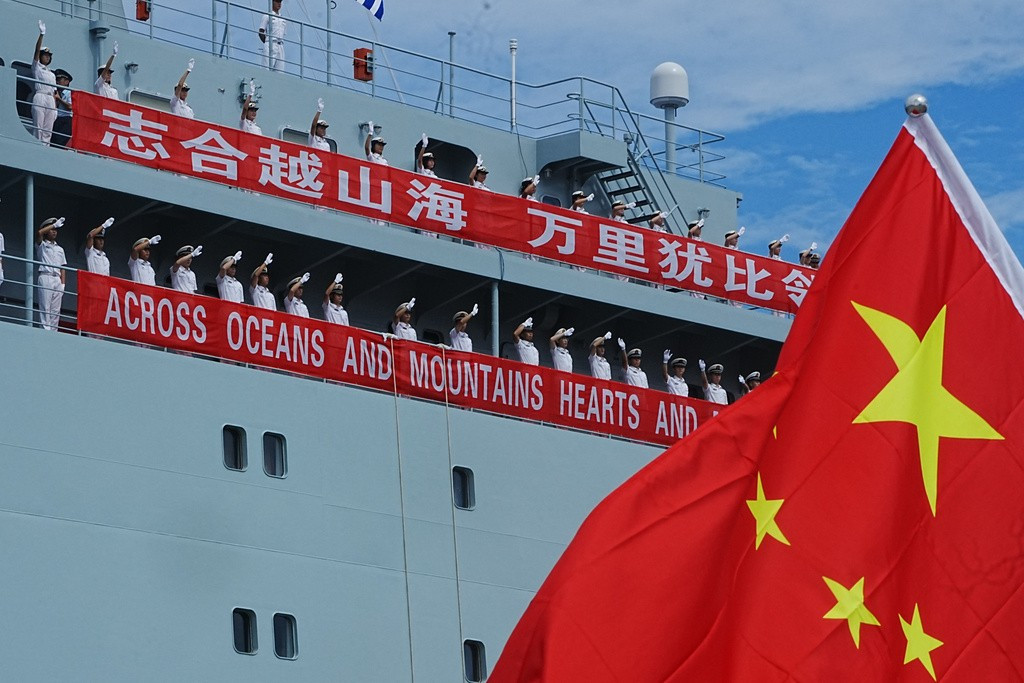 Hai t&agrave;u chiến Trung Quốc cập cảng Campuchia- Ảnh 1.