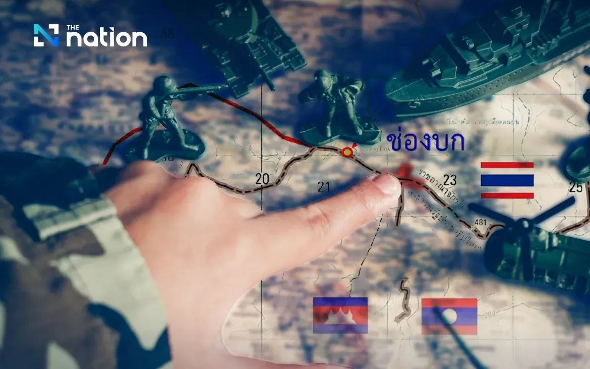 Căng thẳng bi&ecirc;n giới Th&aacute;i Lan - Campuchia b&ugrave;ng ph&aacute;t hồi th&aacute;ng 7/2025 bằng những cuộc giao tranh qu&acirc;n sự (Ảnh: The Nation)