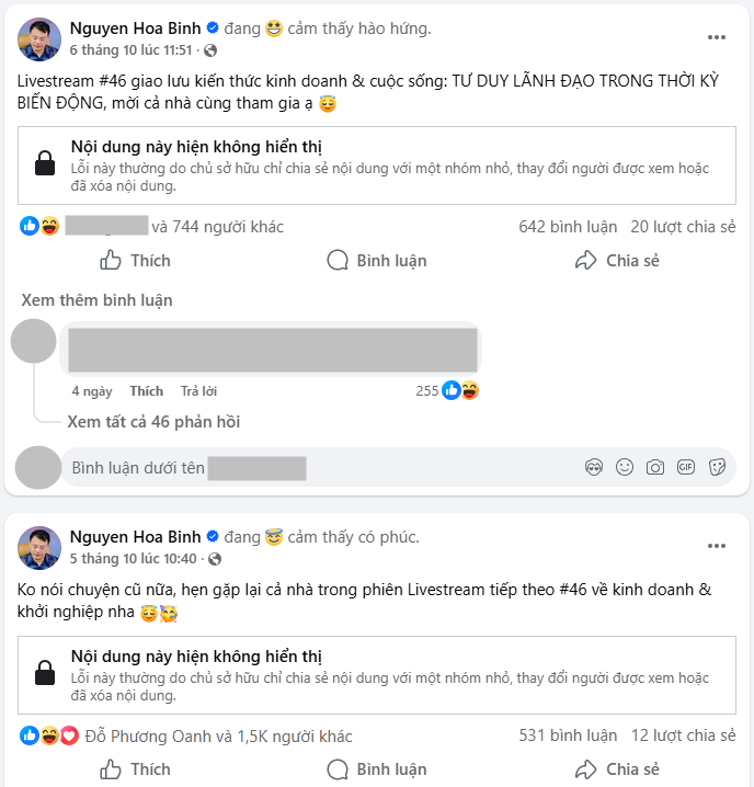 Động thái mới nhất về ông Nguyễn Hòa Bình (Shark Bình)- Ảnh 1. Động thái mới nhất về ông Nguyễn Hòa Bình (Shark Bình)- Ảnh 1.