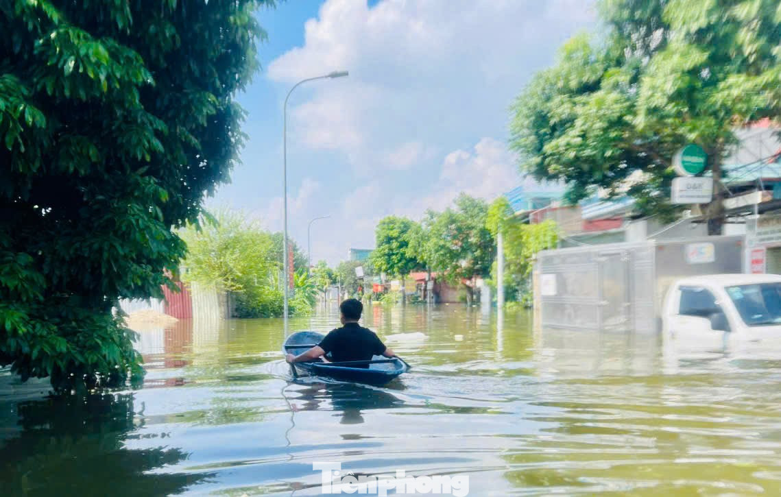 Nhiều khu vực xã Sóc Sơn ngập sâu 1,5 mét- Ảnh 9.