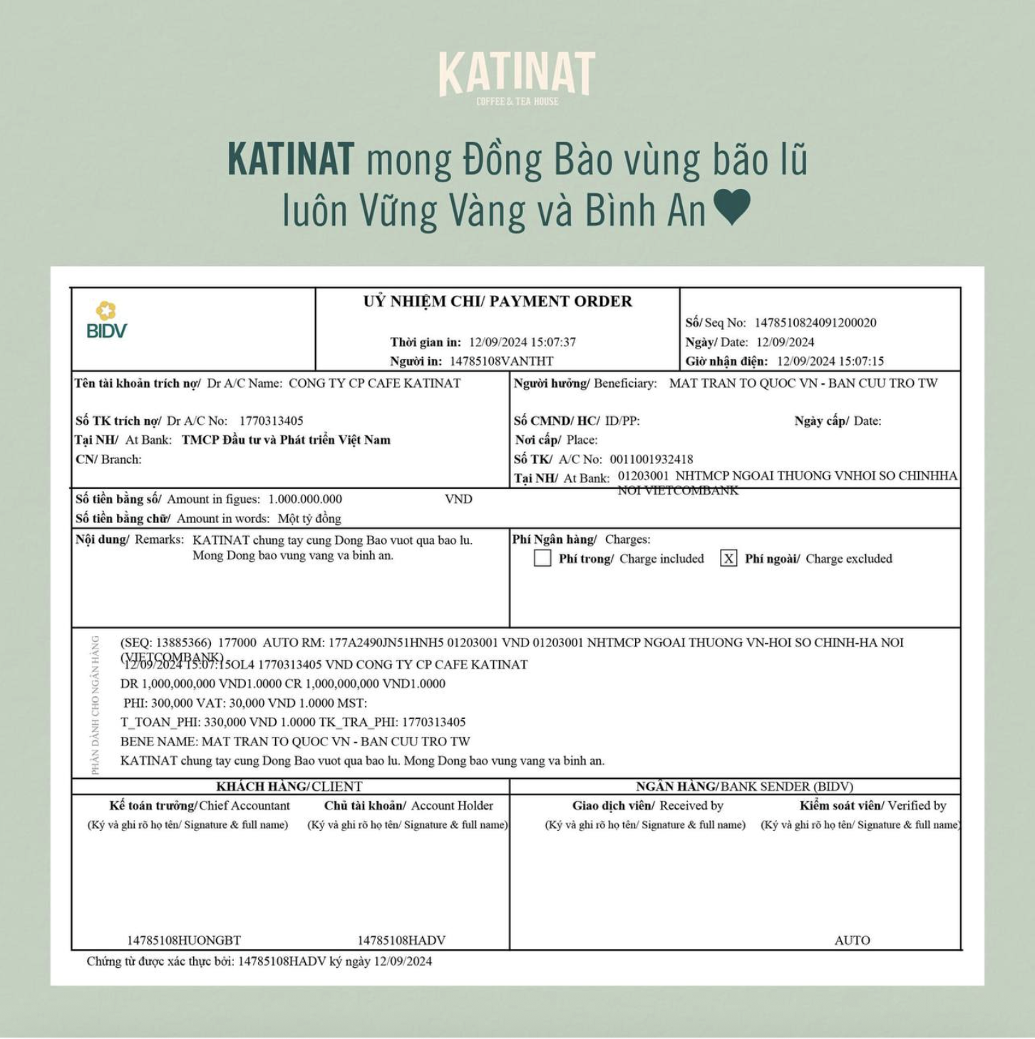 Dân tình "móc ví" ủng hộ KATINAT sau thông báo mới nhất- Ảnh 4. Dân tình "móc ví" ủng hộ KATINAT sau thông báo mới nhất- Ảnh 4.
