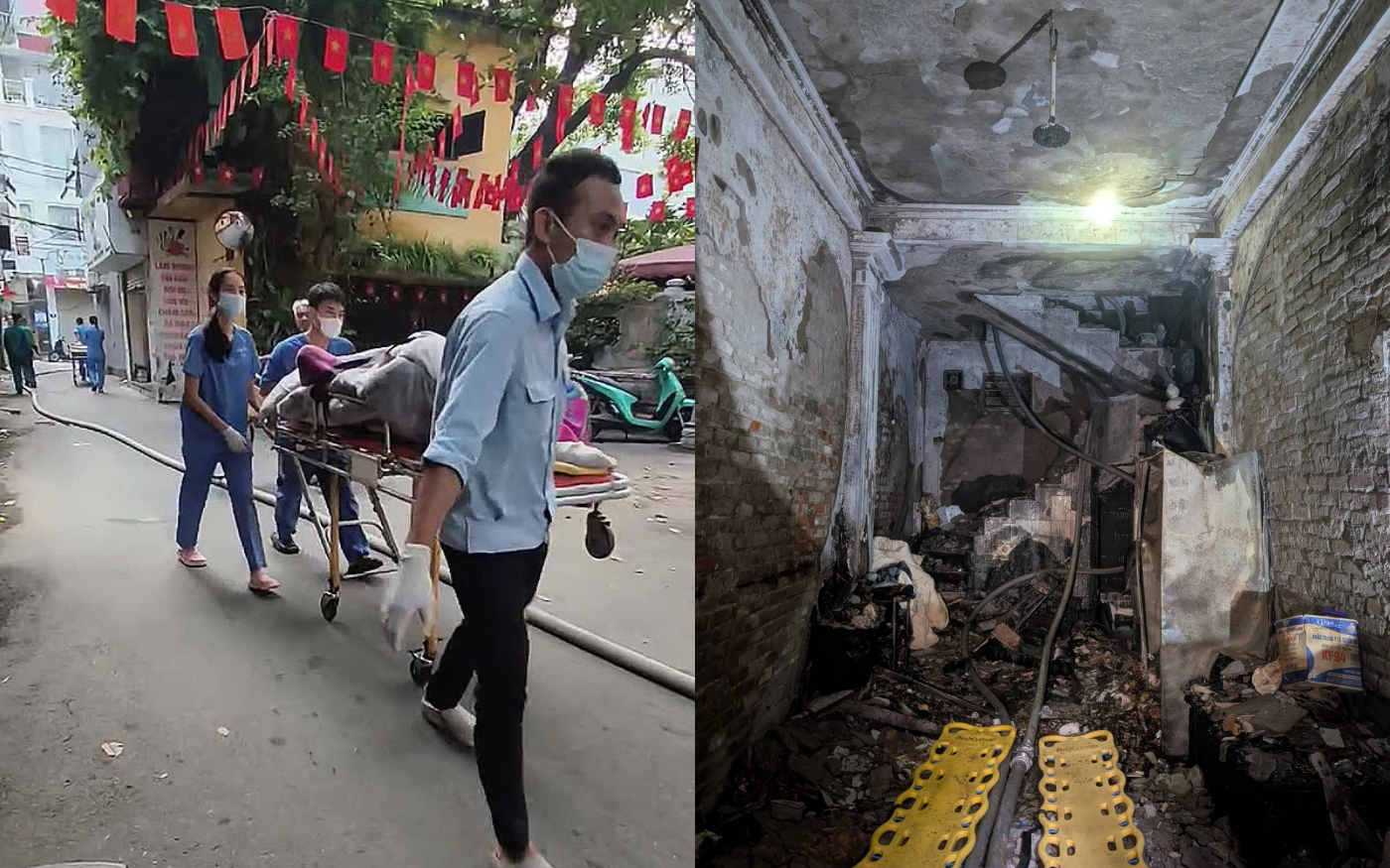 Vụ cháy 5 người tử vong ở Hà Nội: Hàng xóm nghe tiếng kêu cứu mà không làm được gì- Ảnh 2. Nóng: Cháy nhà trong ngõ ở Hà Nội khiến cả 5 người tử vong