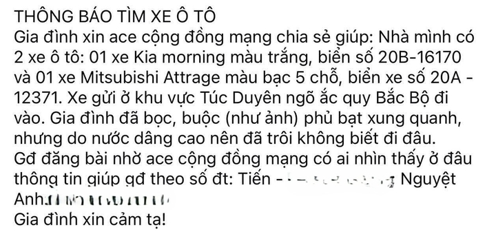 Chi 800 nghìn đồng bọc bạt ô tô tránh lũ, chủ xe Thái Nguyên bảo toàn 'xế cưng'- Ảnh 4.