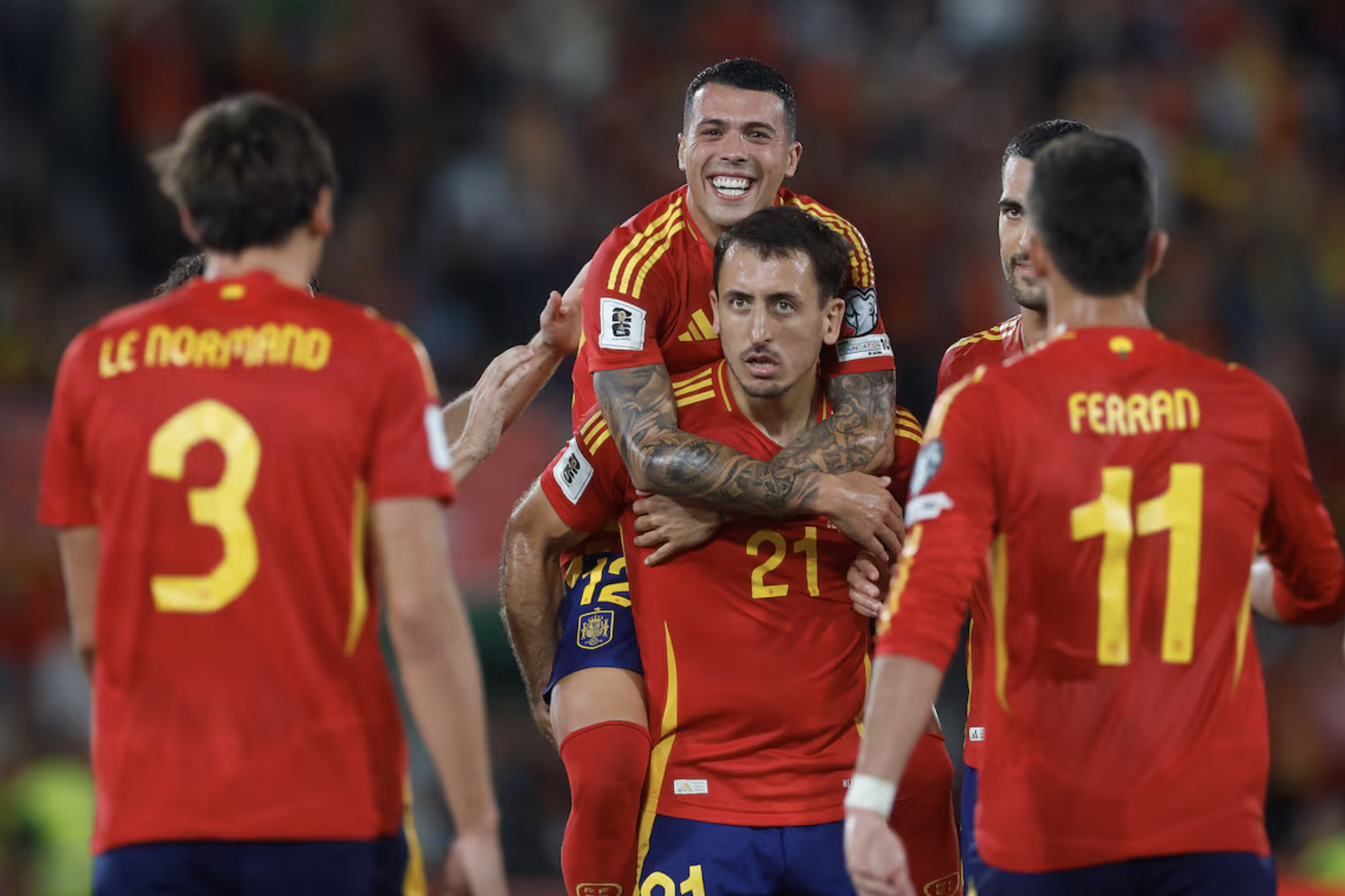 Thắng nhàn nhã Georgia, Tây Ban Nha tăng tốc giành vé World Cup- Ảnh 3. Thắng nhàn nhã Georgia, Tây Ban Nha tăng tốc giành vé World Cup- Ảnh 3.