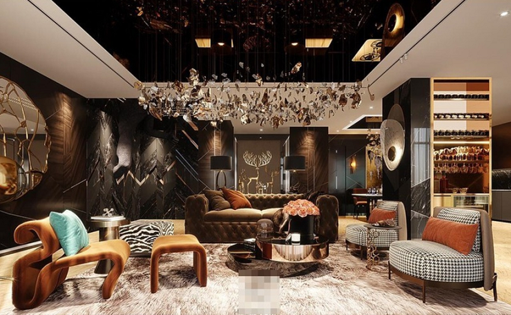 B&ecirc;n trong penthouse 80 tỷ vừa bị kh&aacute;m x&eacute;t của Ng&acirc;n 98 - Lương Bằng Quang- Ảnh 3.