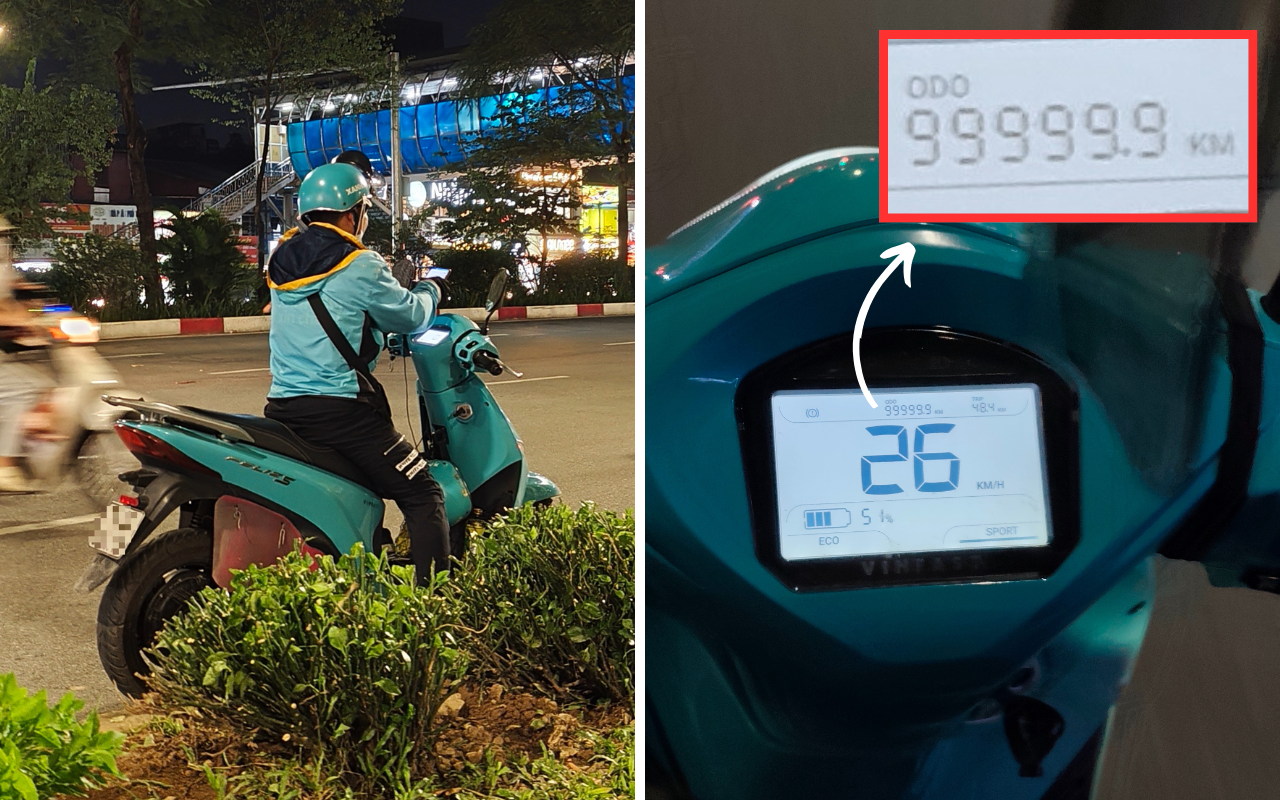 2 năm đi 100.000 km, xe điện VinFast chai pin cỡ nào? Hai con số trên đồng hồ xe Xanh SM nói lên tất cả