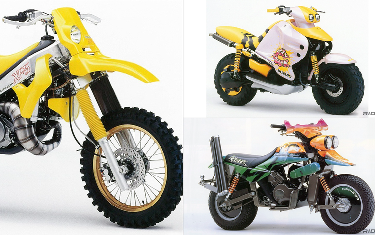 Hơn 30 năm trước Suzuki đã từng làm ra những chiếc xe máy 'siêu nhân' dẫn động hai cầu như ô tô- Ảnh 1.