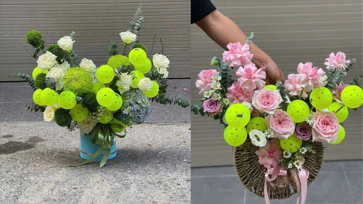 Quà 20/10 độc lạ: Tùng bonsai mạ vàng đắt đỏ, hoa Pickleball lần đầu xuất hiện- Ảnh 5.