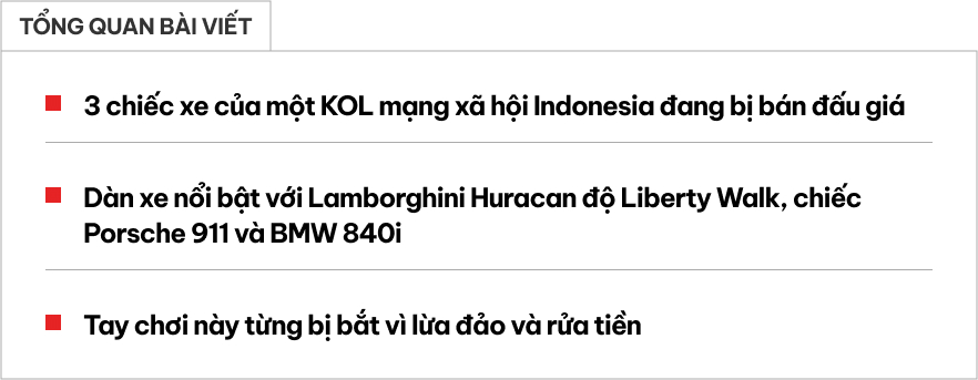 Dàn Lamborghini, Porsche, BMW của dân chơi ‘nhị phân’ bị bắt được đấu giá: Khởi điểm quy đổi 1,8 tỷ đồng, có xe độ khủng với biển tứ quý- Ảnh 1. Dàn Lamborghini, Porsche, BMW của dân chơi ‘nhị phân’ bị bắt được đấu giá: Khởi điểm quy đổi 1,8 tỷ đồng, có xe độ khủng với biển tứ quý- Ảnh 1.