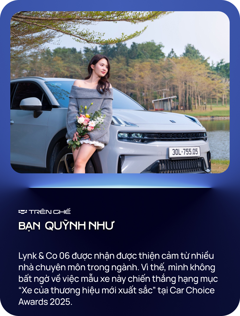 Quỳnh Như: &lsquo;Từ fan Toyota, antifan xe Trung Quốc, bố m&igrave;nh chấm 9 điểm cho Lynk & Co 06&rsquo;- Ảnh 9.