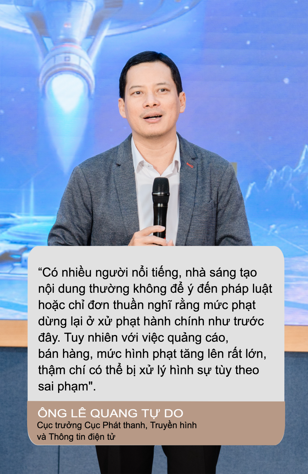 Cục trưởng L&ecirc; Quang Tự Do: Nhiều người nổi tiếng, TikToker kh&ocirc;ng để &yacute; ph&aacute;p luật, nguy cơ bị truy tố h&igrave;nh sự nếu sai phạm- Ảnh 3.