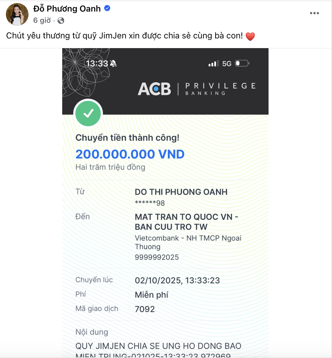Động thái mới nhất của Phương Oanh- Ảnh 1. Động thái mới nhất của Phương Oanh- Ảnh 1.