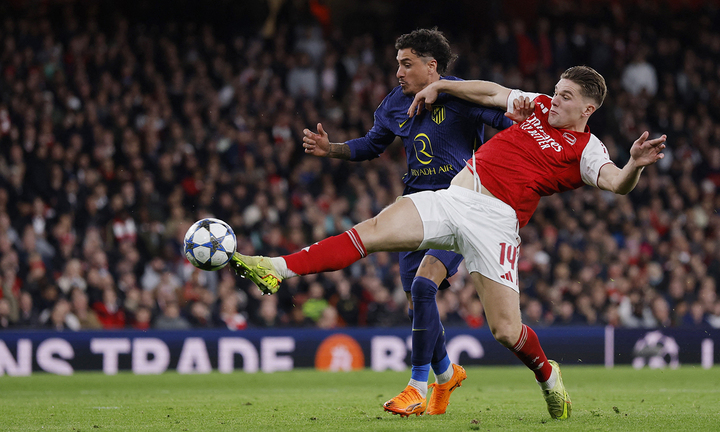 Gyokeres ghi cú đúp, Arsenal vùi dập Atletico Madrid trong 15 phút- Ảnh 1. Gyokeres ghi cú đúp, Arsenal vùi dập Atletico Madrid trong 15 phút- Ảnh 1.