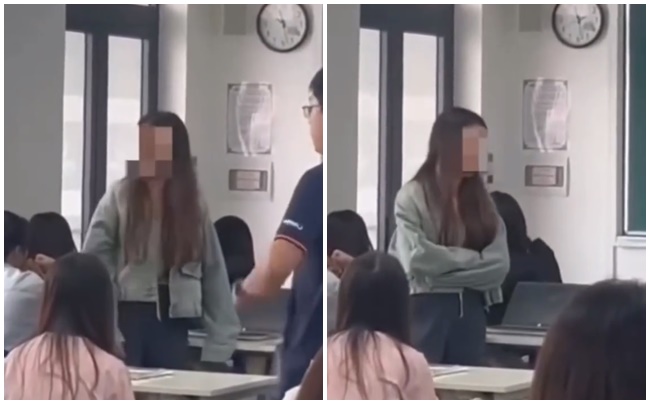 Clip nữ sinh H&agrave; Nội ăn m&igrave; trong lớp, c&atilde;i nhau với giảng vi&ecirc;n: Th&ocirc;ng tin từ ph&iacute;a nh&agrave; trường- Ảnh 1.