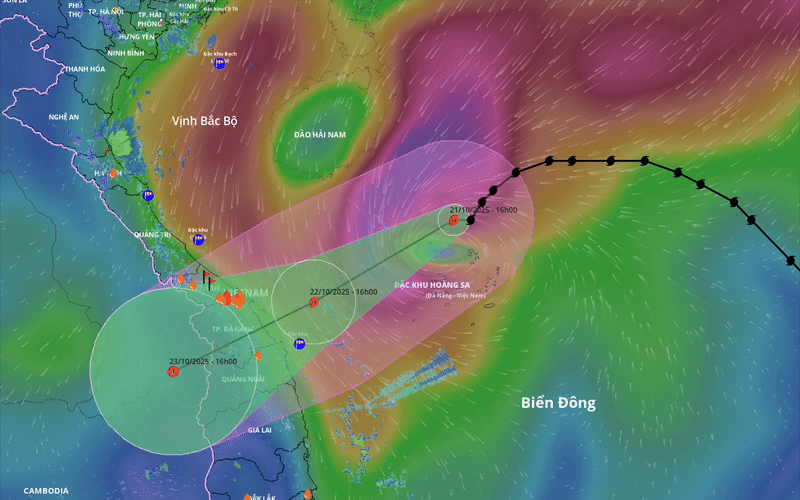 Tin mới nhất b&atilde;o số 12: B&atilde;o Fengshen đổi hướng tiến về ph&iacute;a Đ&agrave; Nẵng, diễn biến phức tạp