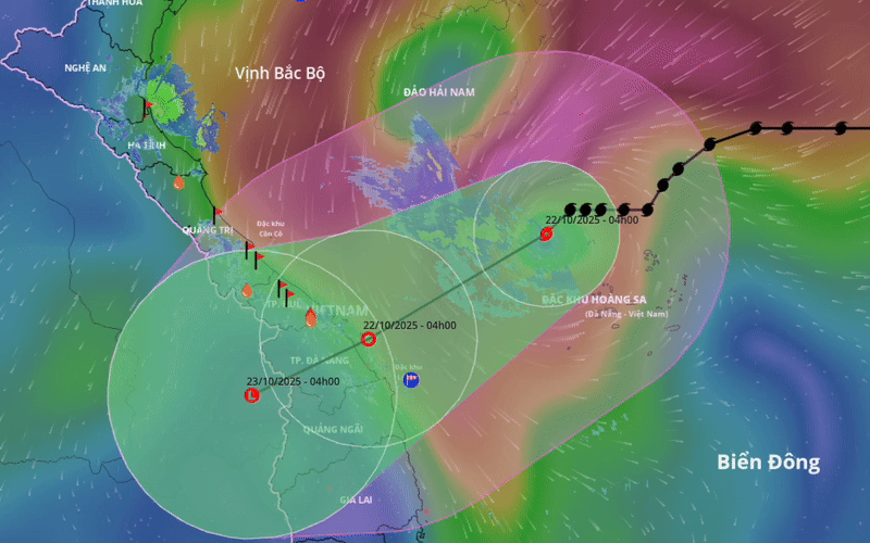 Tin bão khẩn cấp, bão số 12 áp sát Đà Nẵng, miền Trung mưa to khủng khiếp