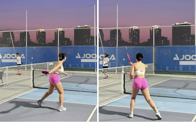 Bị mắng "gọi vốn" vì mặc đồ pickleball quá bé, cô gái 80kg đáp trả- Ảnh 3. Bị mắng "gọi vốn" vì mặc đồ pickleball quá bé, cô gái 80kg đáp trả- Ảnh 3.
