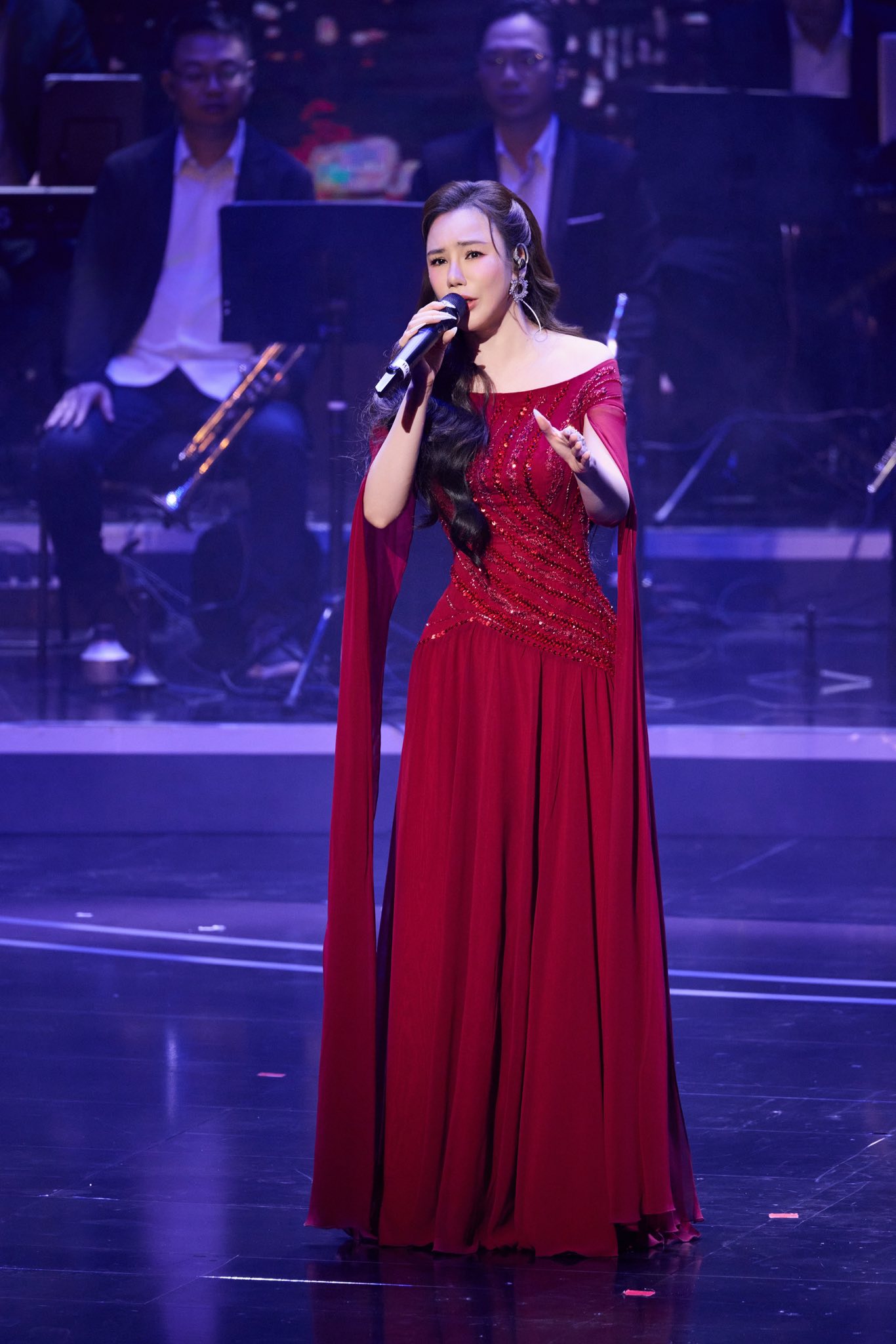 Ngoại hình nữ ca sĩ ở biệt thự 600m2, sở hữu nhà từ Nam ra Bắc, 45 tuổi kết hôn, lần đầu công khai có con- Ảnh 1.