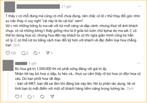 Bó hoa 1,2 triệu khổ nhất lúc này: Bạn trai đặt, bạn gái đòi trả, chủ tiệm mất ngủ lên mạng xin ý kiến- Ảnh 12.