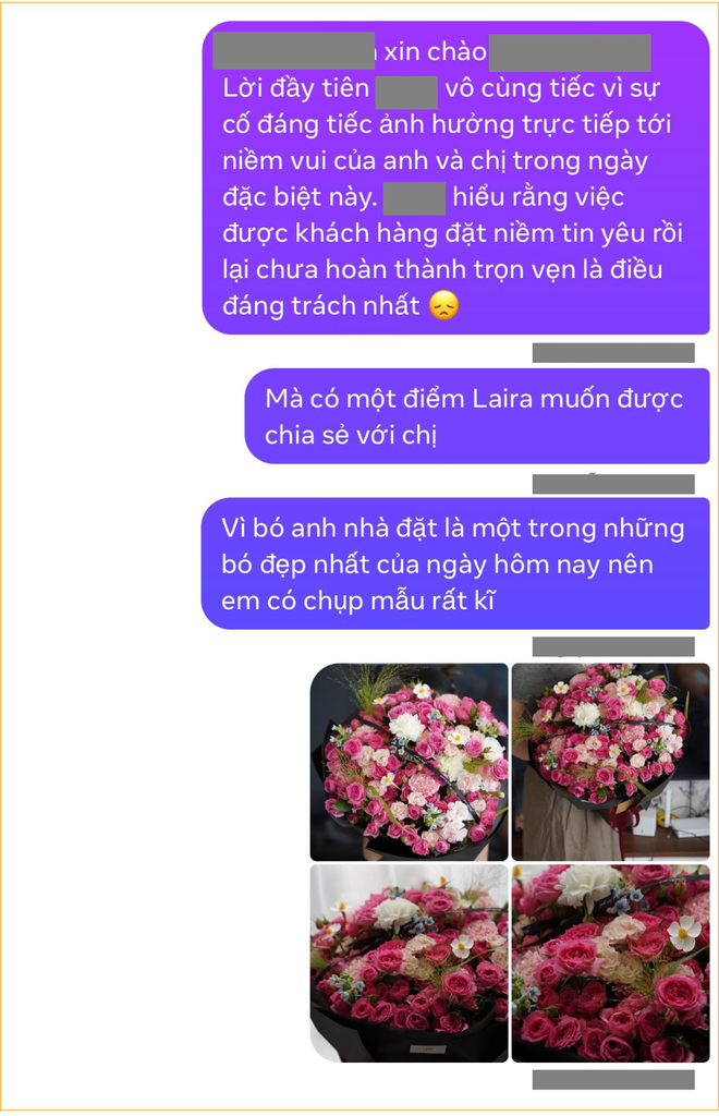 Bó hoa 1,2 triệu khổ nhất lúc này: Bạn trai đặt, bạn gái đòi trả, chủ tiệm mất ngủ lên mạng xin ý kiến- Ảnh 8.