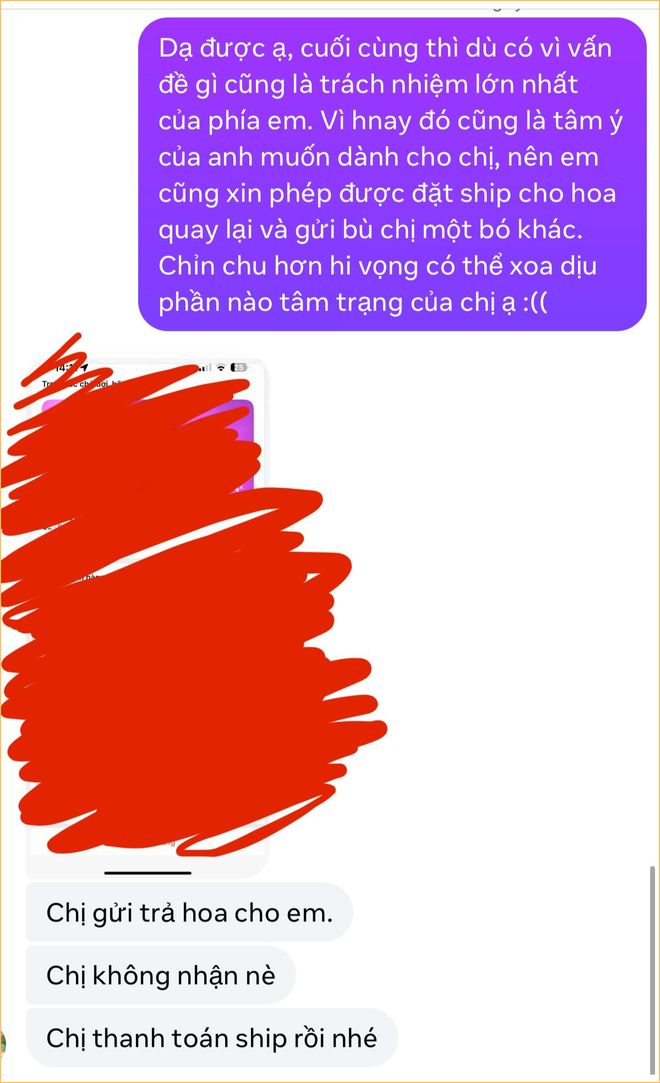 Bó hoa 1,2 triệu khổ nhất lúc này: Bạn trai đặt, bạn gái đòi trả, chủ tiệm mất ngủ lên mạng xin ý kiến- Ảnh 11.